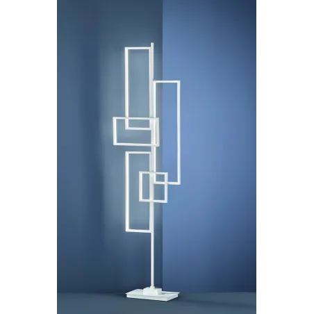TRIO Lampadaire intérieur blanc mat TUCSON - Pas cher