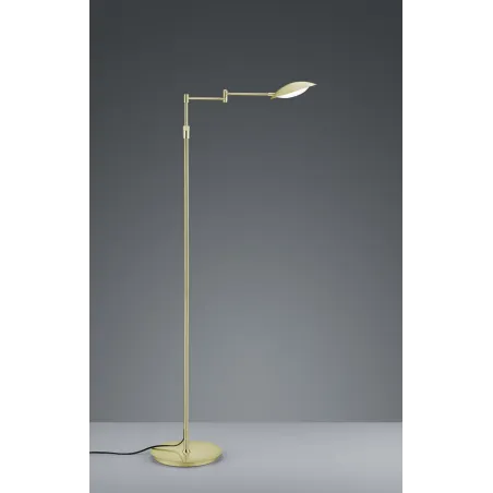 TRIO Lampadaire intérieur laiton mat CALCIO - Pas cher