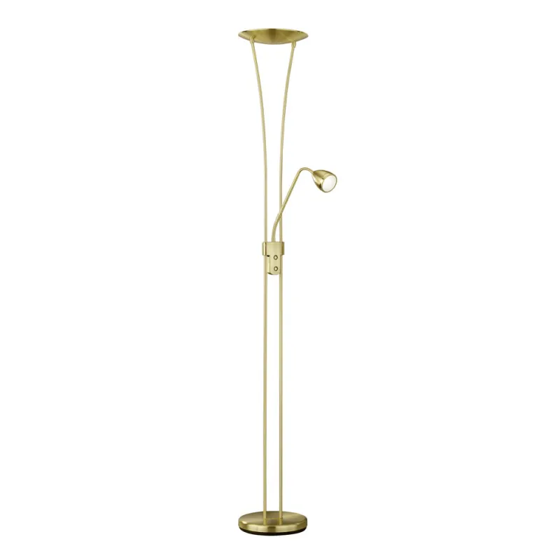 TRIO Lampadaire intérieur laiton mat ARIZONA - Pas cher