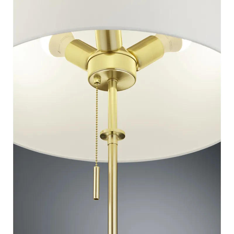 TRIO Lampadaire intérieur laiton mat LYON - Pas cher