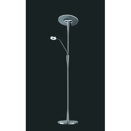 TRIO Lampadaire intérieur nickel mat QUEBEC - Pas cher