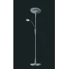TRIO Lampadaire intérieur nickel mat QUEBEC - Pas cher