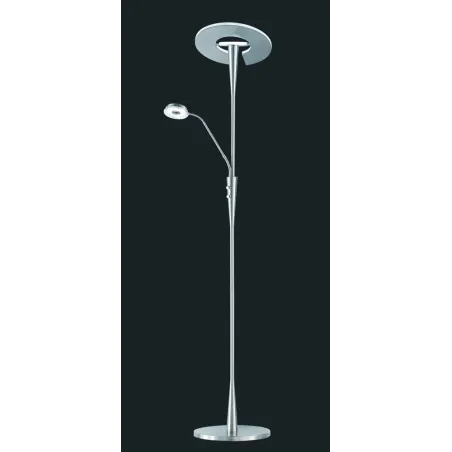 TRIO Lampadaire intérieur nickel mat QUEBEC - Pas cher
