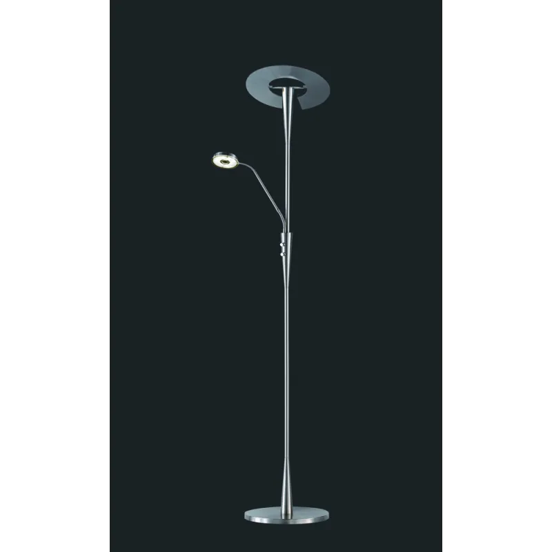 TRIO Lampadaire intérieur nickel mat QUEBEC - Pas cher