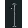 TRIO Lampadaire intérieur nickel mat QUEBEC - Pas cher