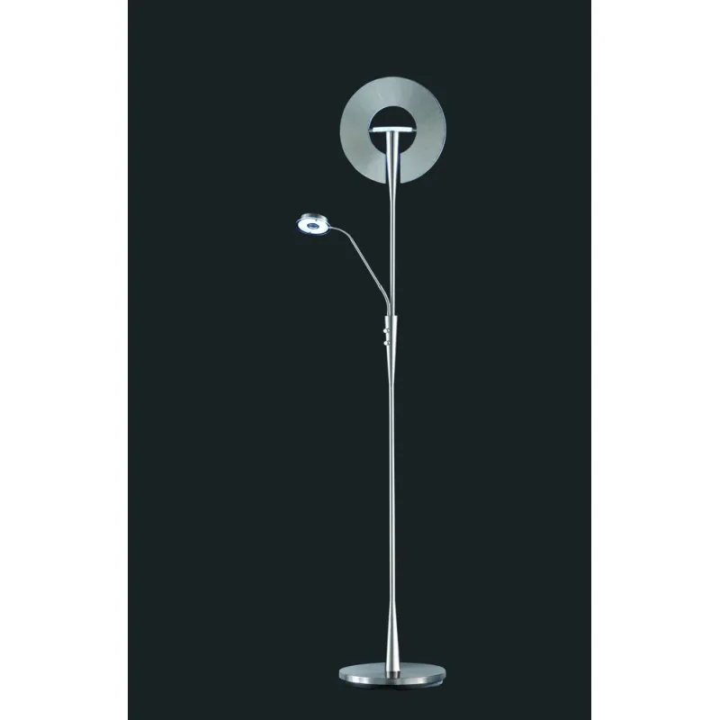 TRIO Lampadaire intérieur nickel mat QUEBEC - Pas cher