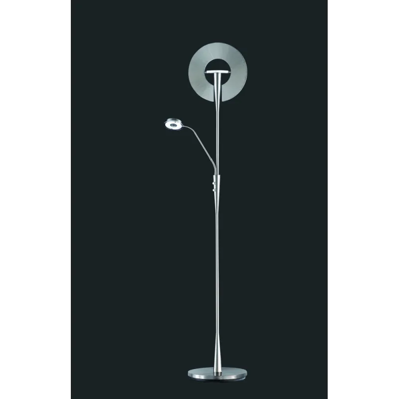 TRIO Lampadaire intérieur nickel mat QUEBEC - Pas cher