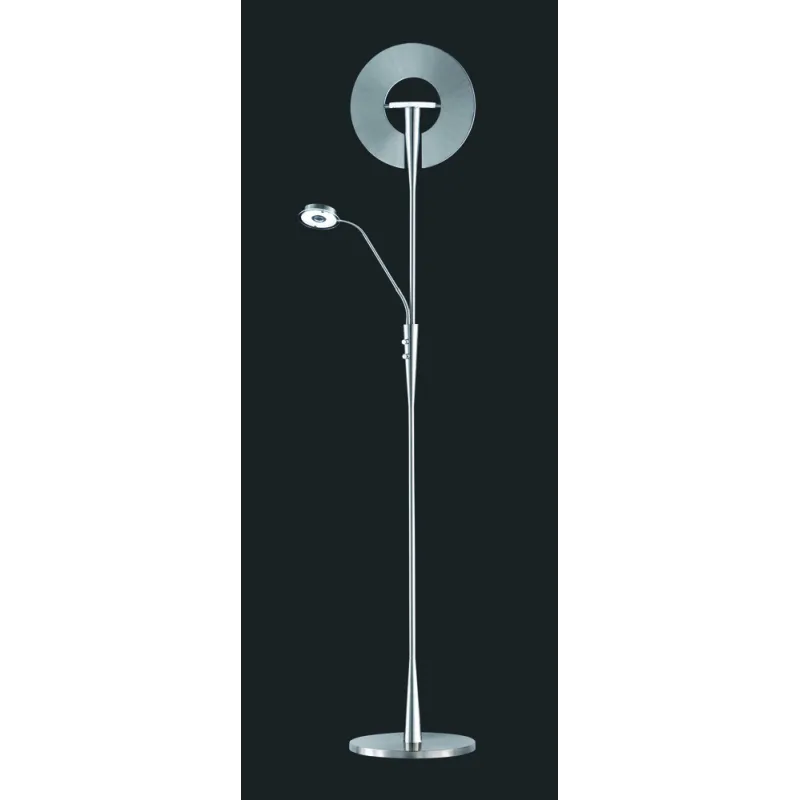 TRIO Lampadaire intérieur nickel mat QUEBEC - Pas cher
