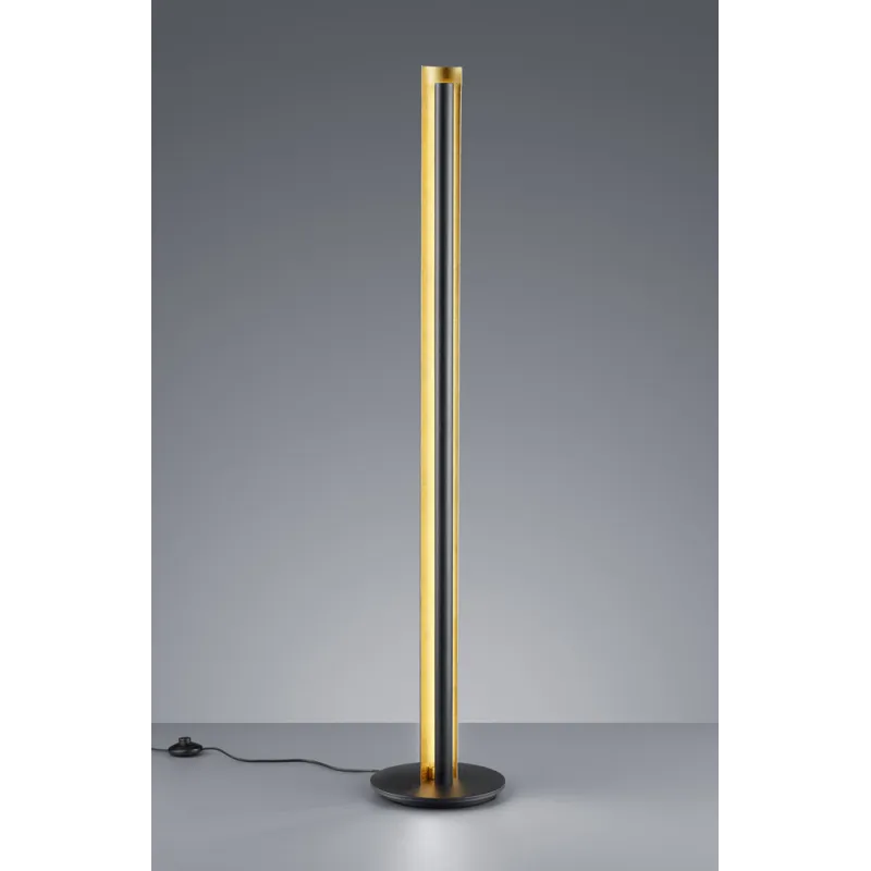 TRIO Lampadaire intérieur noir TEXEL - Pas cher