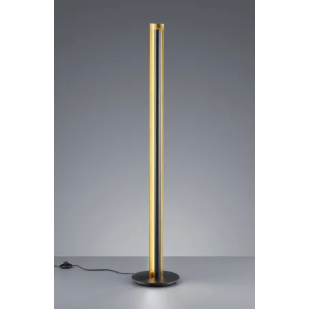 TRIO Lampadaire intérieur noir TEXEL - Pas cher