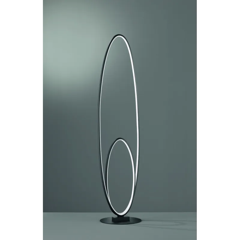 TRIO Lampadaire intérieur noir mat AVUS - Pas cher