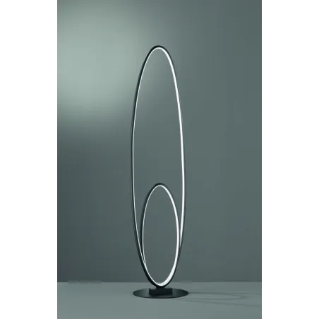 TRIO Lampadaire intérieur noir mat AVUS - Pas cher