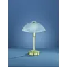 TRIO Lampe de table intérieur laiton mat et albâtre DONNA - Pas cher