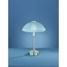 TRIO Lampe de table intérieur nickel mat et albâtre DONNA - Pas cher