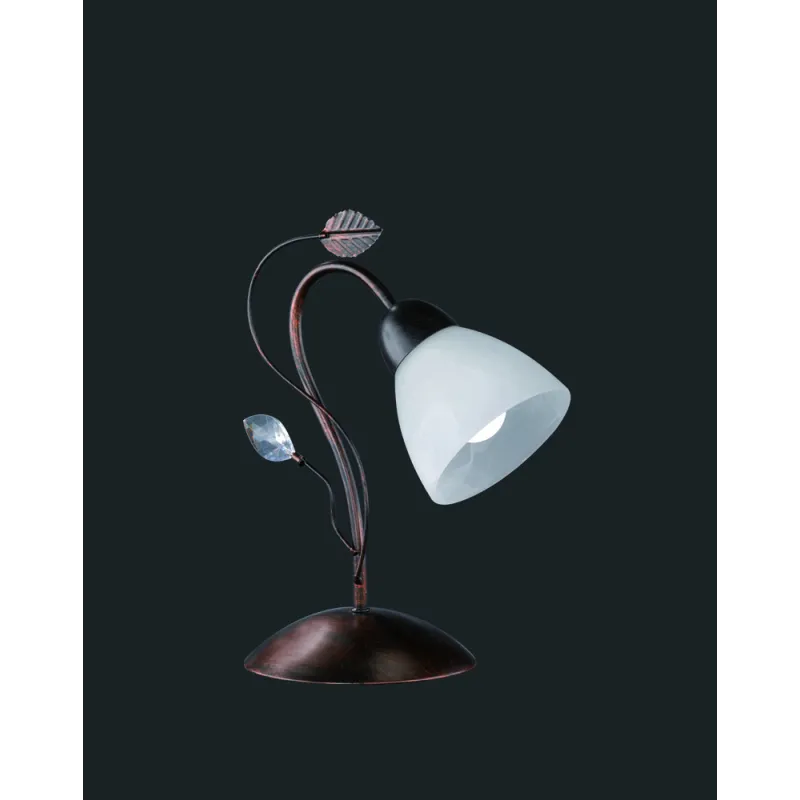 TRIO Lampe de table intérieur rouille antique et albâtre TRADITIO -...