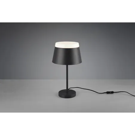 TRIO Lampe de table intérieur antracite et blanc BARONESS - Pas cher