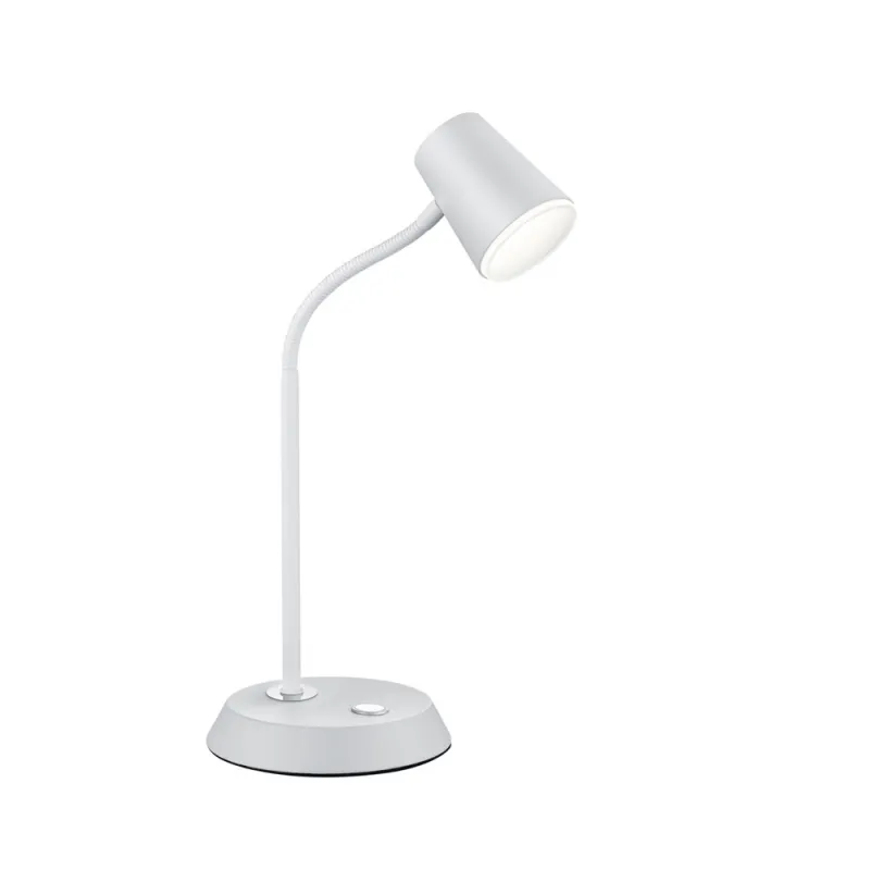 TRIO Lampe de table intérieur blanc mat et blanc NARCOS - Pas cher