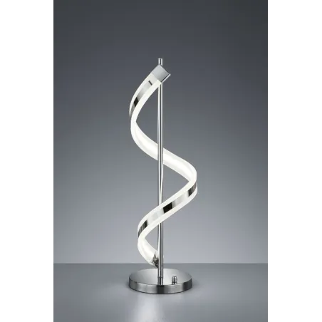 TRIO Lampe de table intérieur chrome et blanc SYDNEY - Pas cher