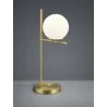 TRIO Lampe de table intérieur laiton mat et blanc PURE - Pas cher