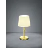 TRIO Lampe de table intérieur laiton mat et blanc LYON - Pas cher