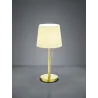 TRIO Lampe de table intérieur laiton mat et blanc LYON - Pas cher