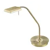 TRIO Lampe de table intérieur laiton mat et blanc BERGAMO - Pas cher