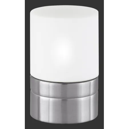 TRIO Lampe de table intérieur nickel mat et blanc ARY - Pas cher