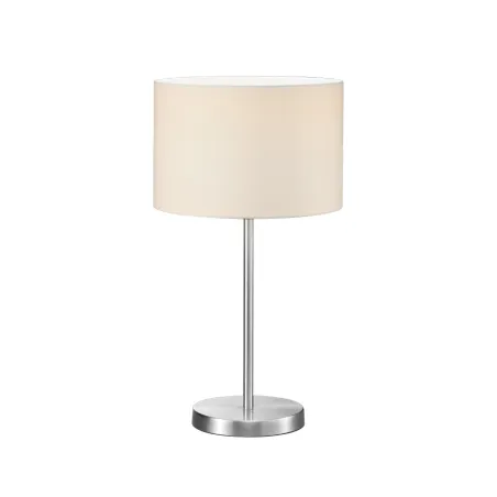 TRIO Lampe de table intérieur nickel mat et blanc HOTEL - Pas cher