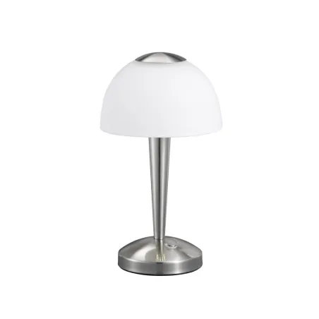 TRIO Lampe de table intérieur nickel mat et blanc VENTURA - Pas cher