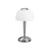 TRIO Lampe de table intérieur nickel mat et blanc VENTURA - Pas cher