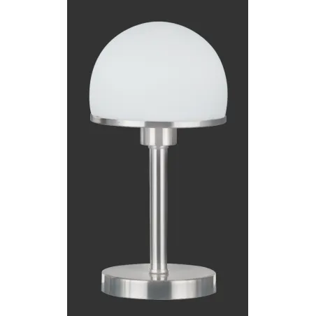 TRIO Lampe de table intérieur nickel mat et blanc JOOST - Pas cher