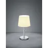 TRIO Lampe de table intérieur nickel mat et blanc LYON - Pas cher