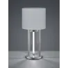 TRIO Lampe de table intérieur nickel mat et blanc TANDORI - Pas cher