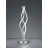 TRIO Lampe de table intérieur nickel mat et blanc LOOP - Pas cher