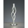 TRIO Lampe de table intérieur nickel mat et blanc LOOP - Pas cher