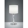 TRIO Lampe de table intérieur nickel mat et blanc NANDOR - Pas cher