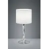 TRIO Lampe de table intérieur nickel mat et blanc NANDOR - Pas cher