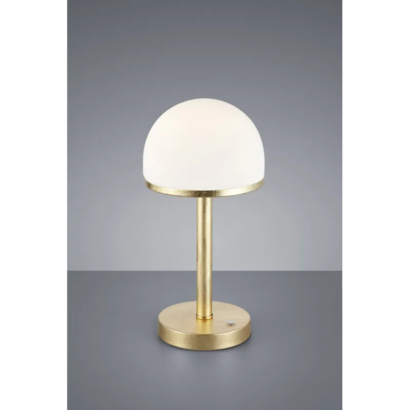 TRIO Lampe de table intérieur or et blanc BERLIN - Pas cher