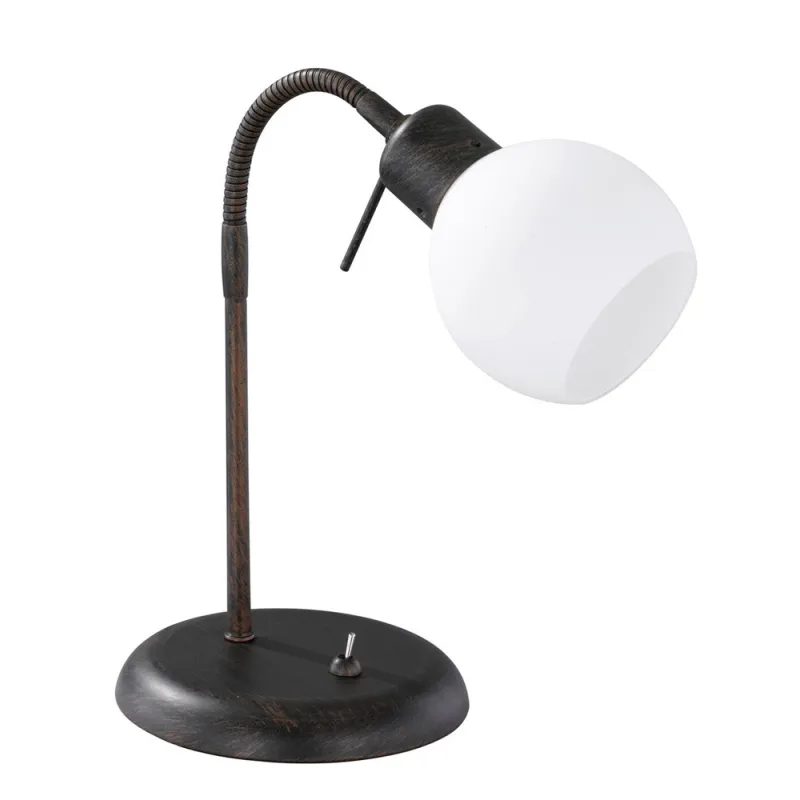 TRIO Lampe de table intérieur rouille antique et blanc FREDDY - Pas...