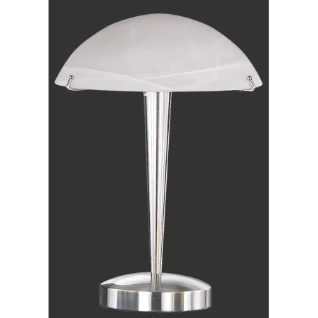 TRIO Lampe de table intérieur nickel mat et blanc balayé HENK - Pas...