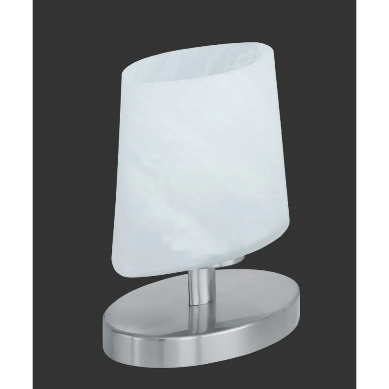 TRIO Lampe de table intérieur nickel mat et blanc balayé MORTEN - P...