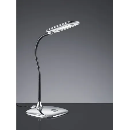 TRIO Lampe de table intérieur chrome et blanc mat POLLY - Pas cher