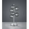 TRIO Lampe de table intérieur chrome et fumé ALICIA - Pas cher