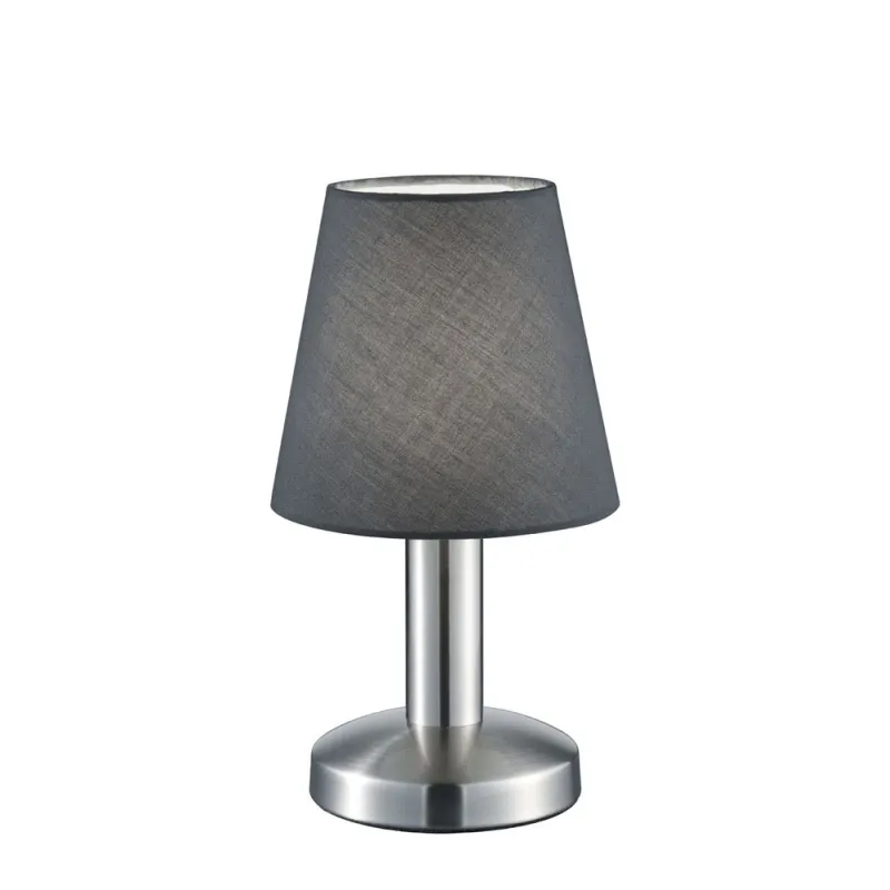 TRIO Lampe de table intérieur nickel mat et gris MATS - Pas cher