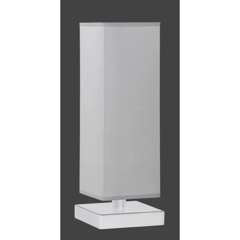 TRIO Lampe de table intérieur nickel mat et gris PIET - Pas cher
