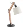 TRIO Lampe de table intérieur brun et gris ancien JANKO - Pas cher