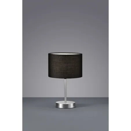 TRIO Lampe de table intérieur nickel mat et noir HOTEL - Pas cher