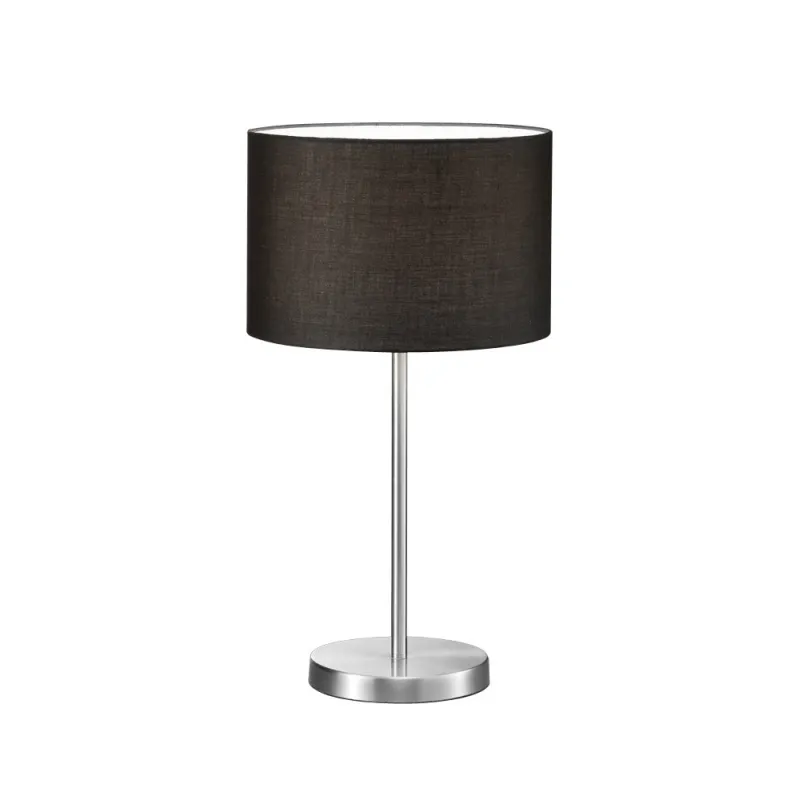 TRIO Lampe de table intérieur nickel mat et noir HOTEL - Pas cher
