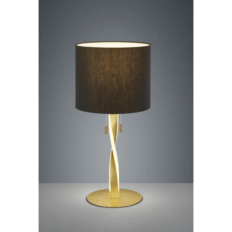 TRIO Lampe de table intérieur or et noir NANDOR - Pas cher