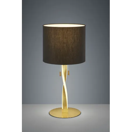 TRIO Lampe de table intérieur or et noir NANDOR - Pas cher